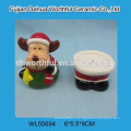 Salero y pimienta de cerámica de Navidad